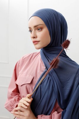 Sibel - Marinblå Jersey Hijab