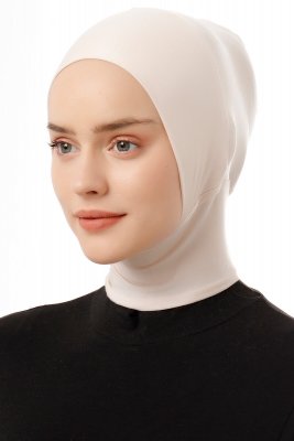 Elnara - Beige Plain Hijab Underslöja