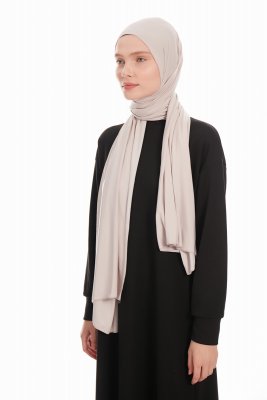 Farah - Ljusgrå Jersey Hijab