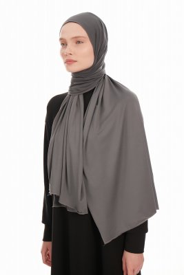 Farah - Mörkgrå Jersey Hijab