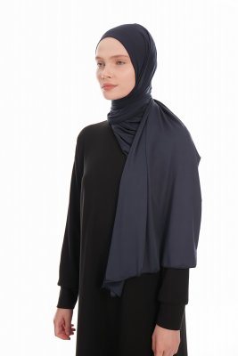 Farah - Marinblå Jersey Hijab