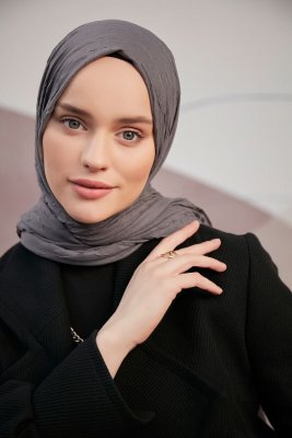 Serap - Antracit Bamboo Crash Hijab