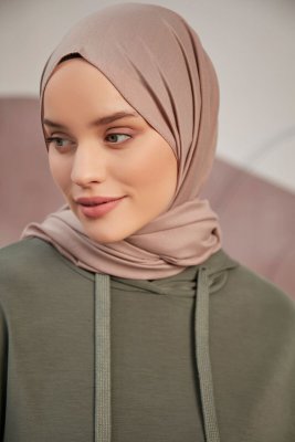 Silky Plain - Taupe Hijab