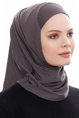 Elif - Antracit Sport Hijab - Ecardin