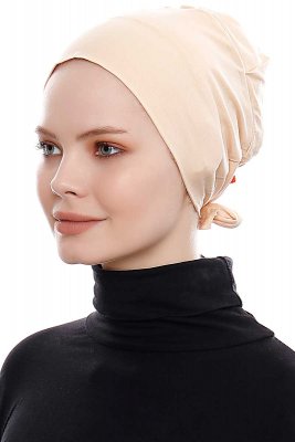 Kiraz - Beige Bomull XXL Undersjal - Ecardin