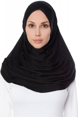 Mia - Svart One-Piece Al Amira Hijab - Ecardin