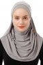 Esma - Ljusgrå Amira Hijab - Firdevs