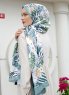 Ananas Mönstrad Twill Hijab - Sal Evi