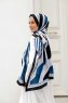 Ocean Mönstrad Twill Hijab - Sal Evi