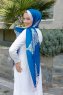 Blue Dream Mönstrad Twill Hijab - Sal Evi