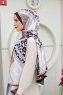Orange Mönstrad Twill Hijab - Sal Evi