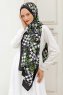 Skog Mönstrad Twill Hijab - Sal Evi