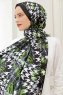 Skog Mönstrad Twill Hijab - Sal Evi