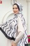 Waves Mönstrad Twill Hijab - Sal Evi