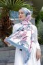 Pink Breeze Mönstrad Twill Hijab - Sal Evi