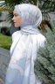 Blue Forest Mönstrad Twill Hijab - Sal Evi