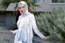 Blue Forest Mönstrad Twill Hijab - Sal Evi