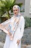 Tropic Mönstrad Twill Hijab - Sal Evi