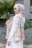 Tropic Mönstrad Twill Hijab - Sal Evi