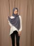 Yildiz - Antracit Crepe Chiffon Hijab