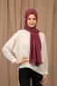 Yildiz - Plommon Crepe Chiffon Hijab