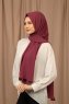 Yildiz - Plommon Crepe Chiffon Hijab