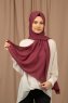 Yildiz - Plommon Crepe Chiffon Hijab