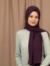 Yildiz - Aubergine Crepe Chiffon Hijab
