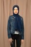 Yildiz - Marinblå Crepe Chiffon Hijab