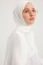 Berrak - Offwhite Janjanli Hijab