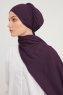 Afet - Mörklila Comfort Hijab