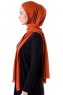 Seda - Tegelröd Jersey Hijab - Ecardin