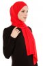 Melek - Röd Premium Jersey Hijab - Ecardin