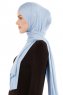 Melek - Ljusblå Premium Jersey Hijab - Ecardin
