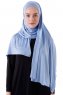 Hanfendy - Ljusblå Praktisk One Piece Hijab