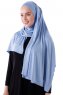 Hanfendy - Ljusblå Praktisk One Piece Hijab