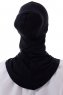 Damla - Svart Ninja Hijab Mask Underslöja