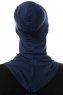 Damla - Marinblå Ninja Hijab Mask Underslöja