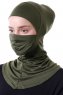 Damla - Khaki Ninja Hijab Mask Underslöja