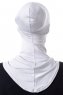 Damla - Ljusgrå Ninja Hijab Mask Underslöja
