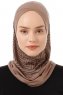 Silva Cross - Mörk Taupe One-Piece Al Amira Hijab