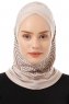 Silva Cross - Ljus Taupe One-Piece Al Amira Hijab