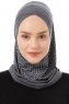 Silva Cross - Mörkgrå One-Piece Al Amira Hijab