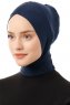 Elnara - Marinblå Cross Hijab Underslöja