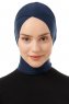 Elnara - Marinblå Cross Hijab Underslöja