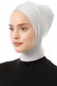 Elnara - Ljusgrå Cross Hijab Underslöja