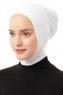 Elnara - Vit Plain Hijab Underslöja
