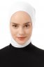 Elnara - Vit Plain Hijab Underslöja