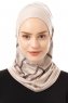 Ekose Plain - Ljus Taupe One-Piece Al Amira Hijab