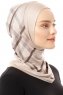 Ekose Plain - Ljus Taupe One-Piece Al Amira Hijab